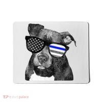 K9 Police Officer Police Pitbull Thin Blue Line Premium Mousepad thumb 0