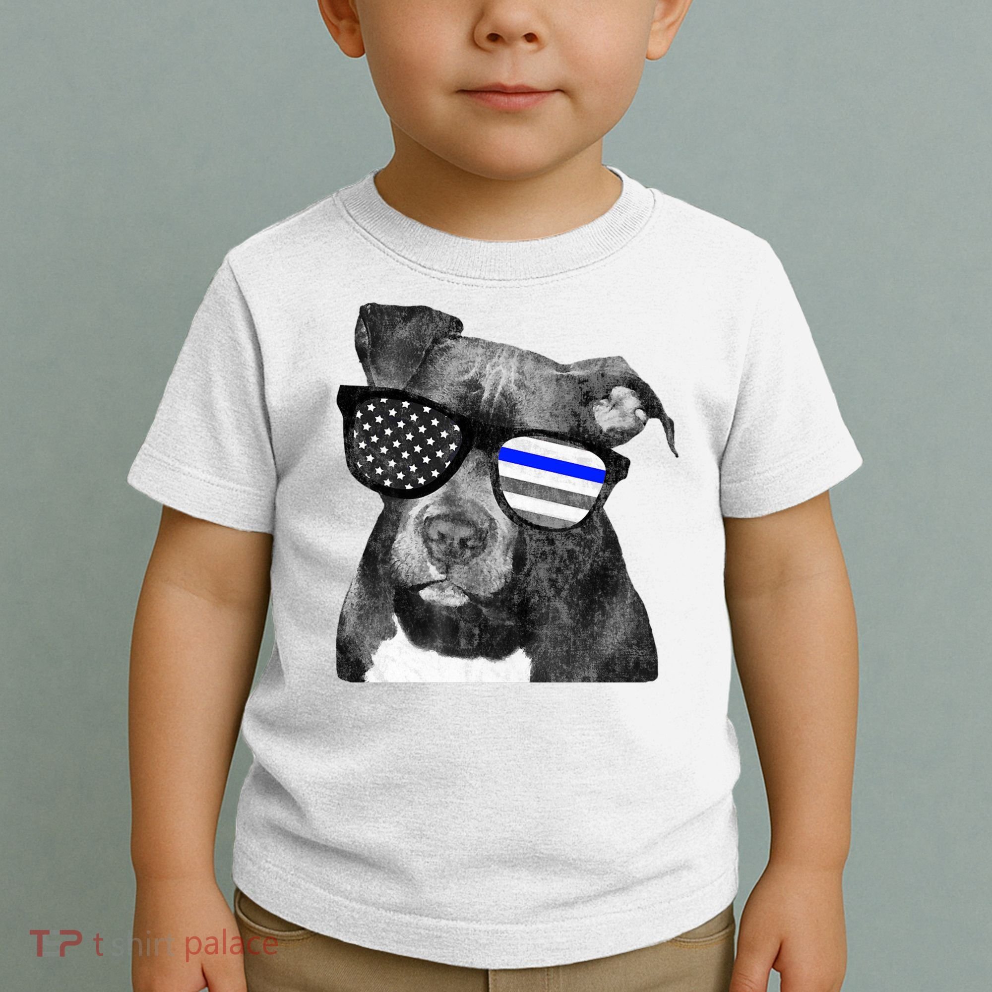 K9 Police Officer Police Pitbull Thin Blue Line Premium Toddler T-Shirt