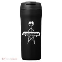Keyboard Piano Pianist Stick Figure Piano Player 24oz Duet Stainless Steel Tumbler thumb 0