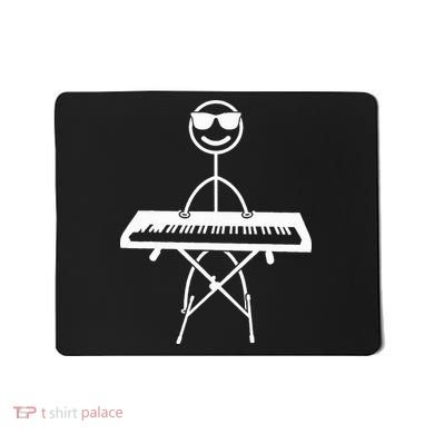 Keyboard Piano Pianist Stick Figure Piano Player Mousepad