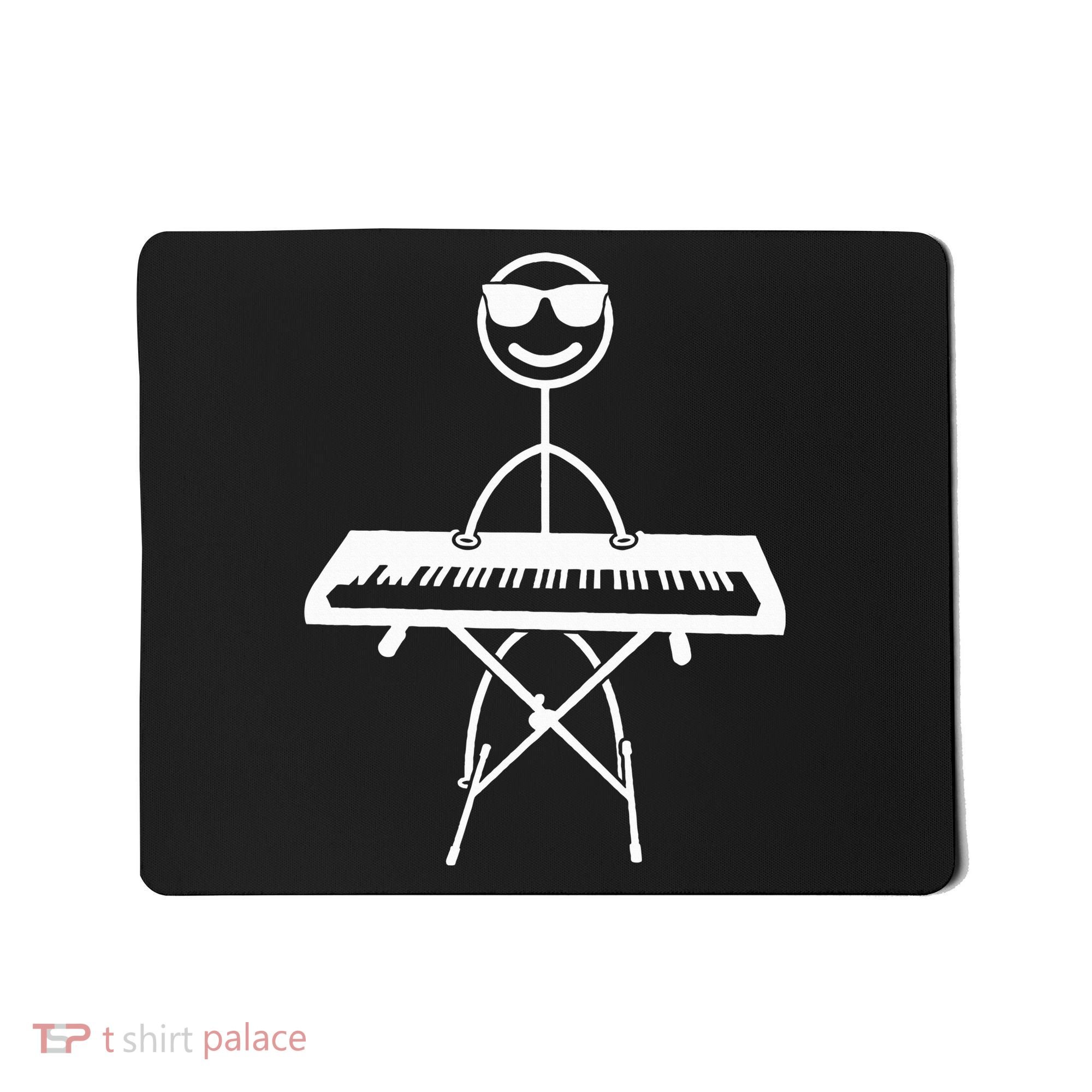 Keyboard Piano Pianist Stick Figure Piano Player Mousepad