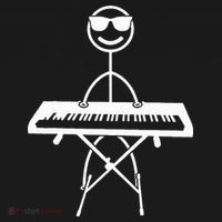 Keyboard Piano Pianist Stick Figure Piano Player Mousepad thumb 1