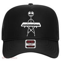 Keyboard Piano Pianist Stick Figure Piano Player Hat thumb 0