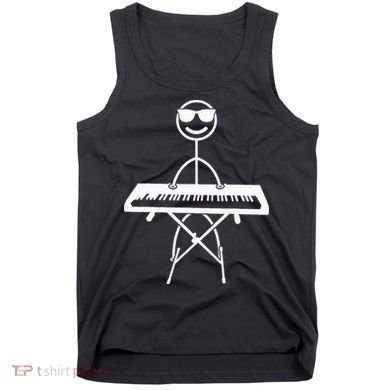 Keyboard Piano Pianist Stick Figure Piano Player Tank Top