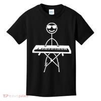 Keyboard Piano Pianist Stick Figure Piano Player Kids T-Shirt thumb 0