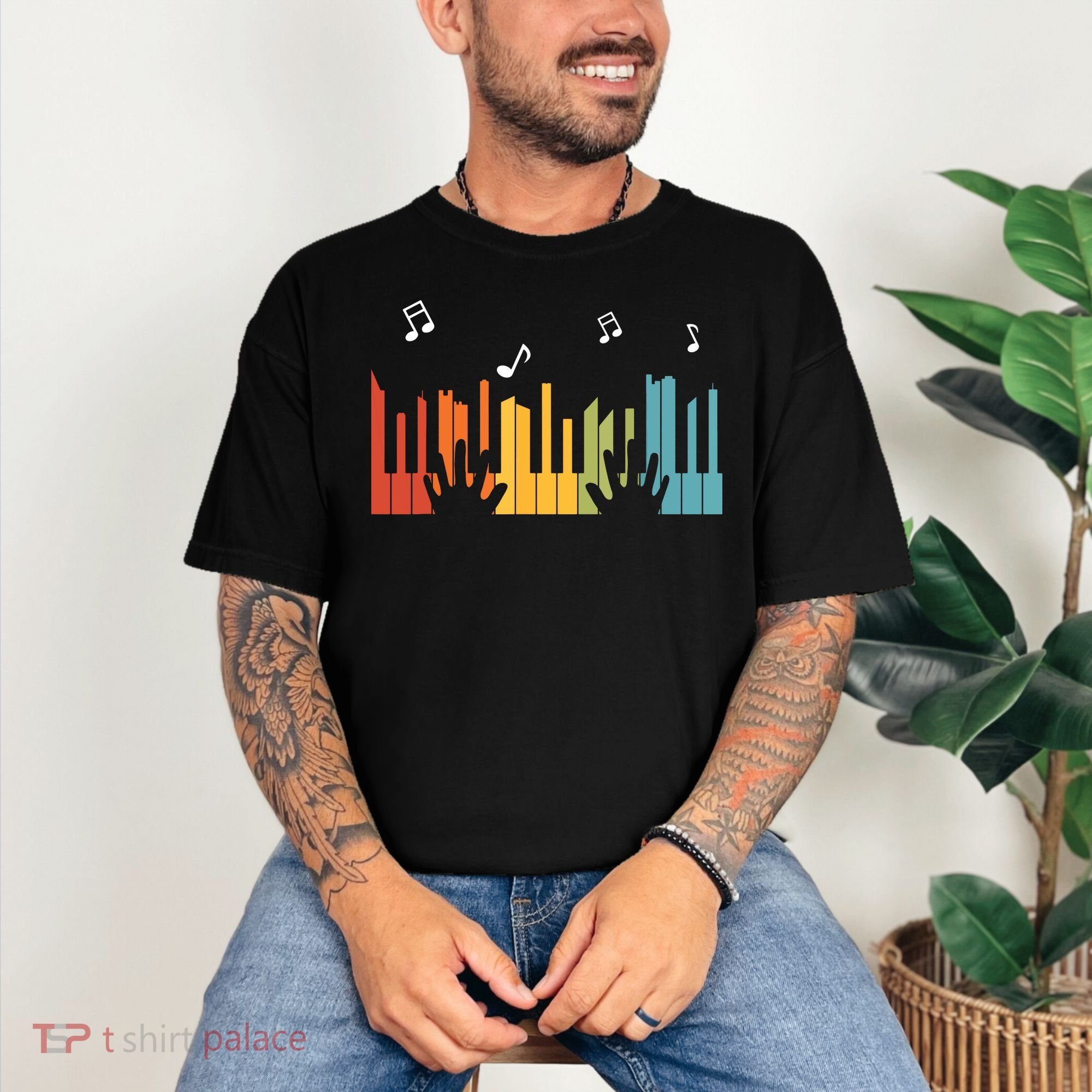 Keyboard Piano Player Gift Piano Comfort Colors T-Shirt