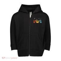 Keyboard Piano Player Gift Piano Toddler Zip Fleece Hoodie thumb 0