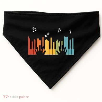 Keyboard Piano Player Gift Piano USA-Made Doggie Bandana
