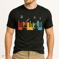 Keyboard Piano Player Gift Piano Cooling Performance Crew T-Shirt thumb 2