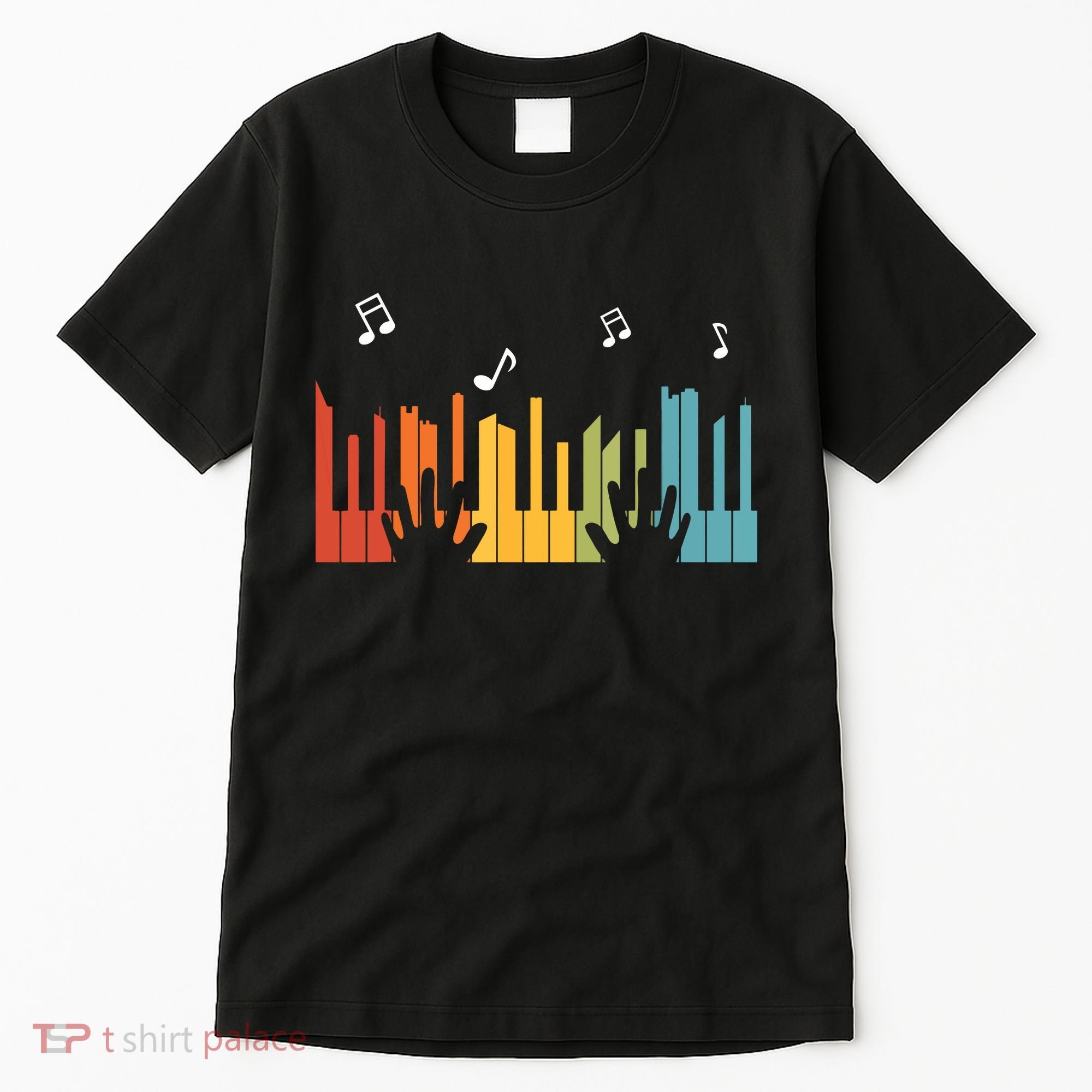 Keyboard Piano Player Gift Piano Tall T-Shirt