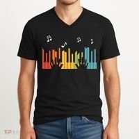 Keyboard Piano Player Gift Piano V-Neck T-Shirt thumb 2