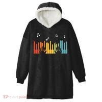 Keyboard Piano Player Gift Piano Hooded Wearable Blanket thumb 0