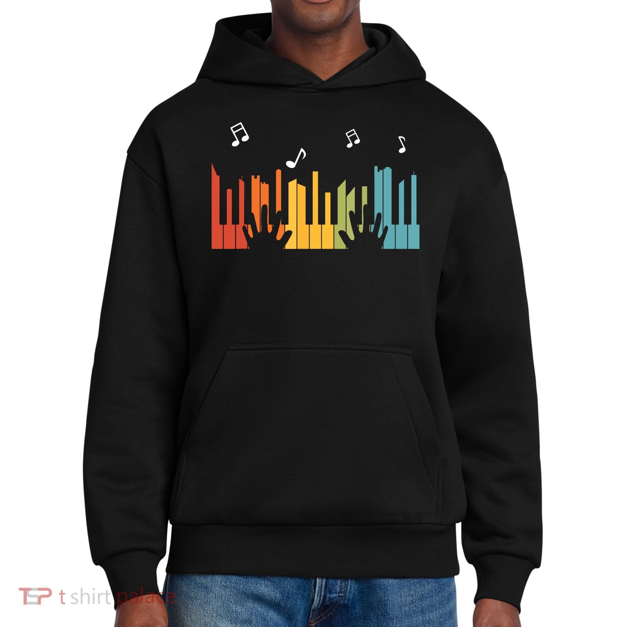 Keyboard Piano Player Gift Piano District V.I.T. Heavyweight Hoodie