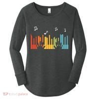 Keyboard Piano Player Gift Piano Women's Perfect Tri Tunic Long Sleeve Shirt thumb 0