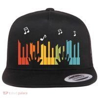 Keyboard Piano Player Gift Piano Flat Bill Trucker Hat thumb 0