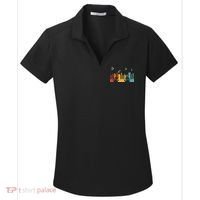 Keyboard Piano Player Gift Piano Women's Dry Zone Grid Polo thumb 0