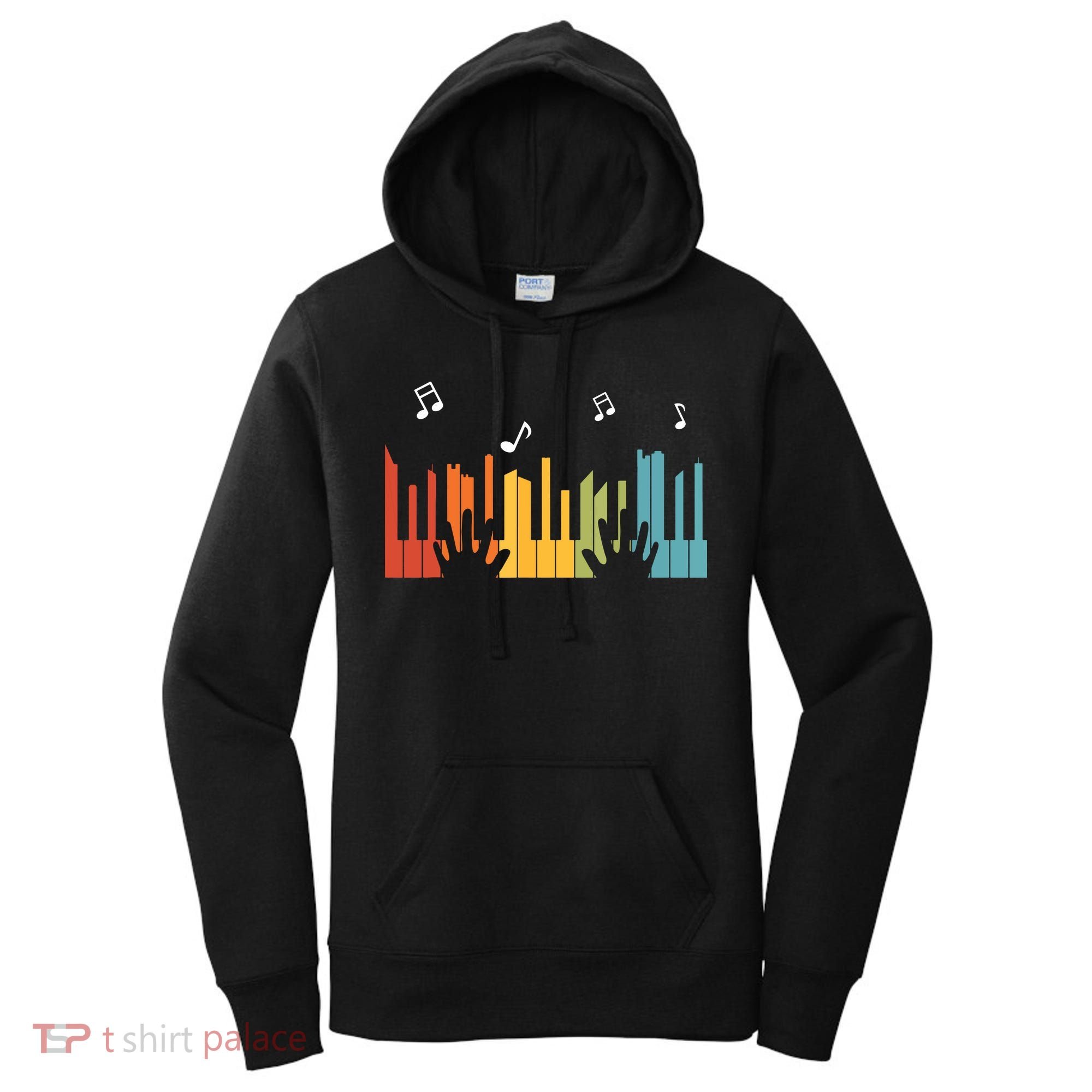 Keyboard Piano Player Gift Piano Women's Hoodie