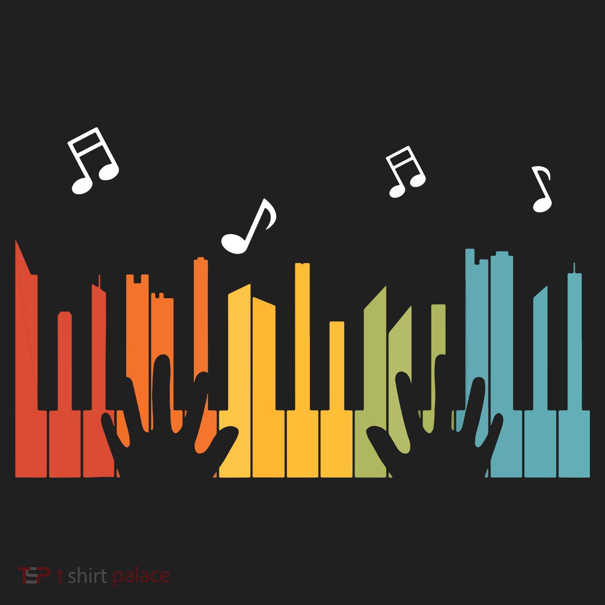 Keyboard Piano Player Gift Piano Urban Oversized Heavyweight T-Shirt