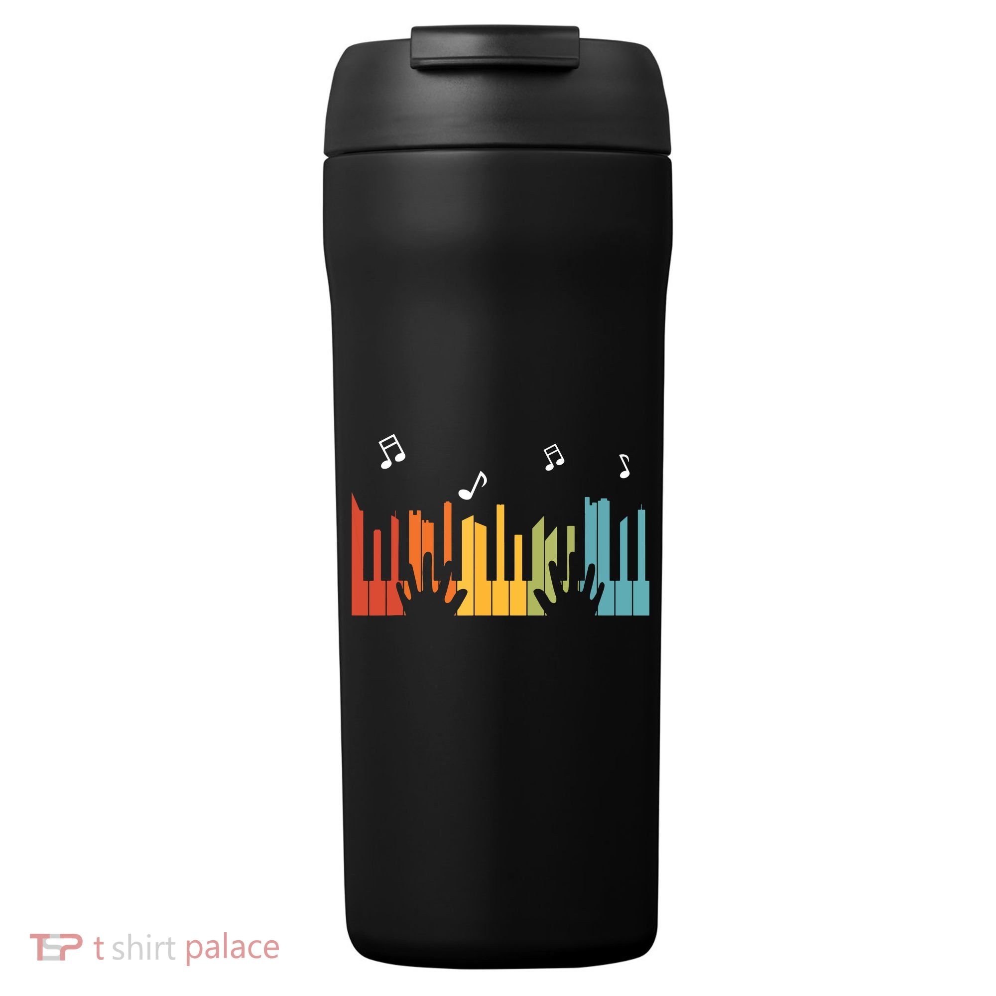 Keyboard Piano Player Gift Piano 24oz Duet Stainless Steel Tumbler