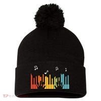 Keyboard Piano Player Gift Piano Pom Pom 12in Knit Beanie thumb 0