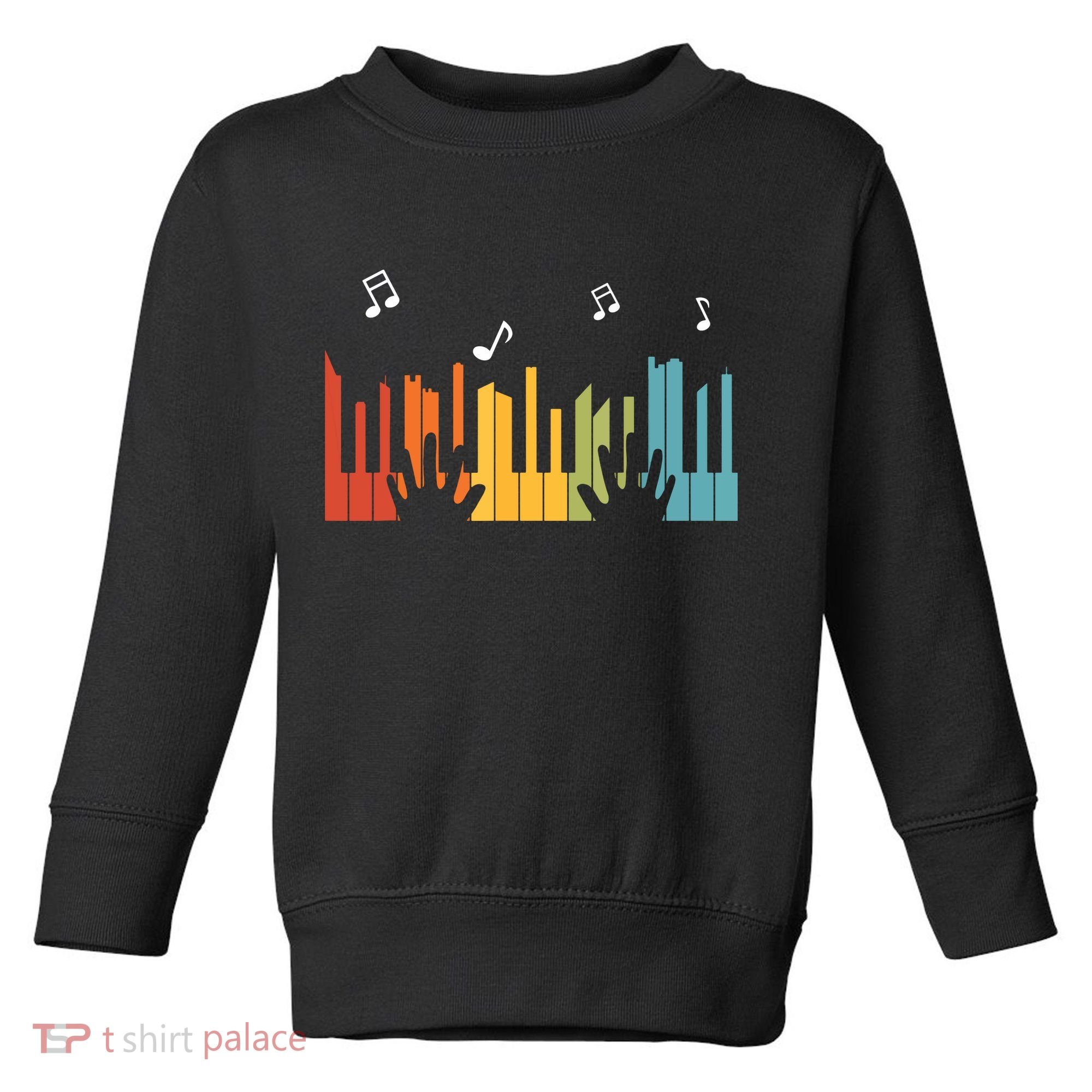 Keyboard Piano Player Gift Piano Toddler Sweatshirt