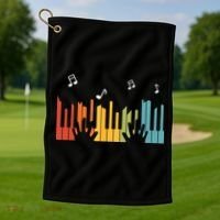 Keyboard Piano Player Gift Piano Golf Towel thumb 1