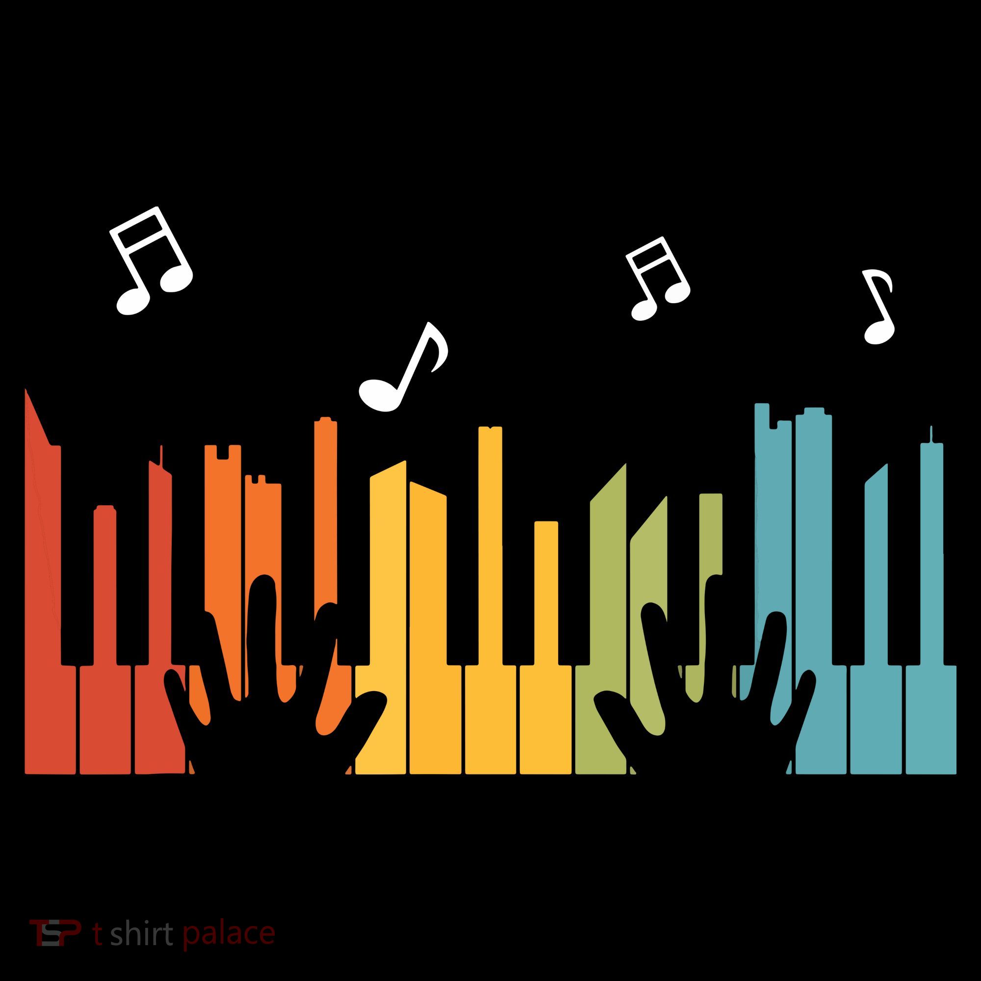 Keyboard Piano Player Gift Piano Women's Crop Top Tee