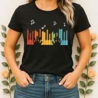 Keyboard Piano Player Gift Piano Women's T-Shirt thumb 2