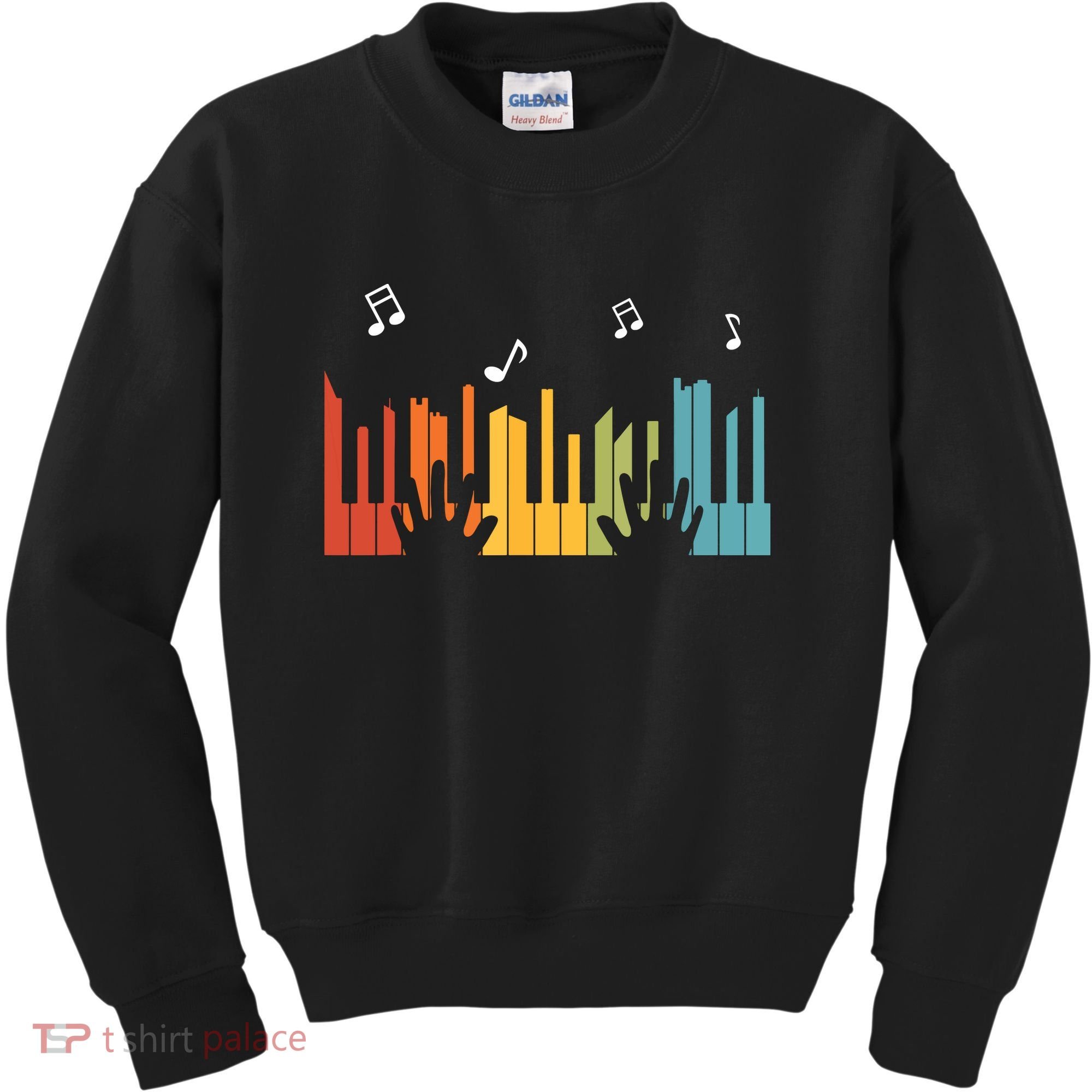 Keyboard Piano Player Gift Piano Kids Sweatshirt