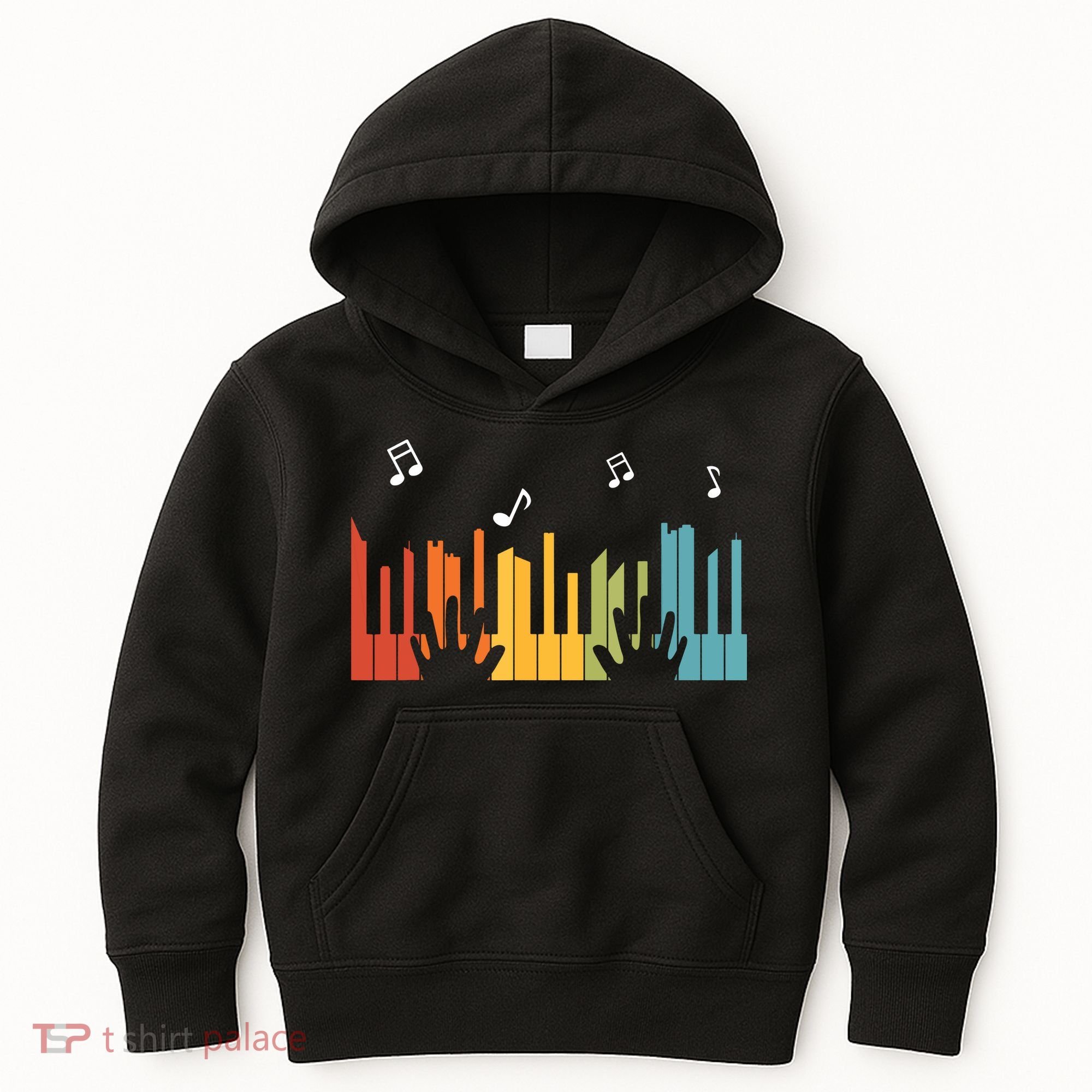Keyboard Piano Player Gift Piano Kids Hoodie