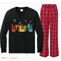 Keyboard Piano Player Gift Piano Kids Long Sleeve Plaid Pajama Set thumb 0