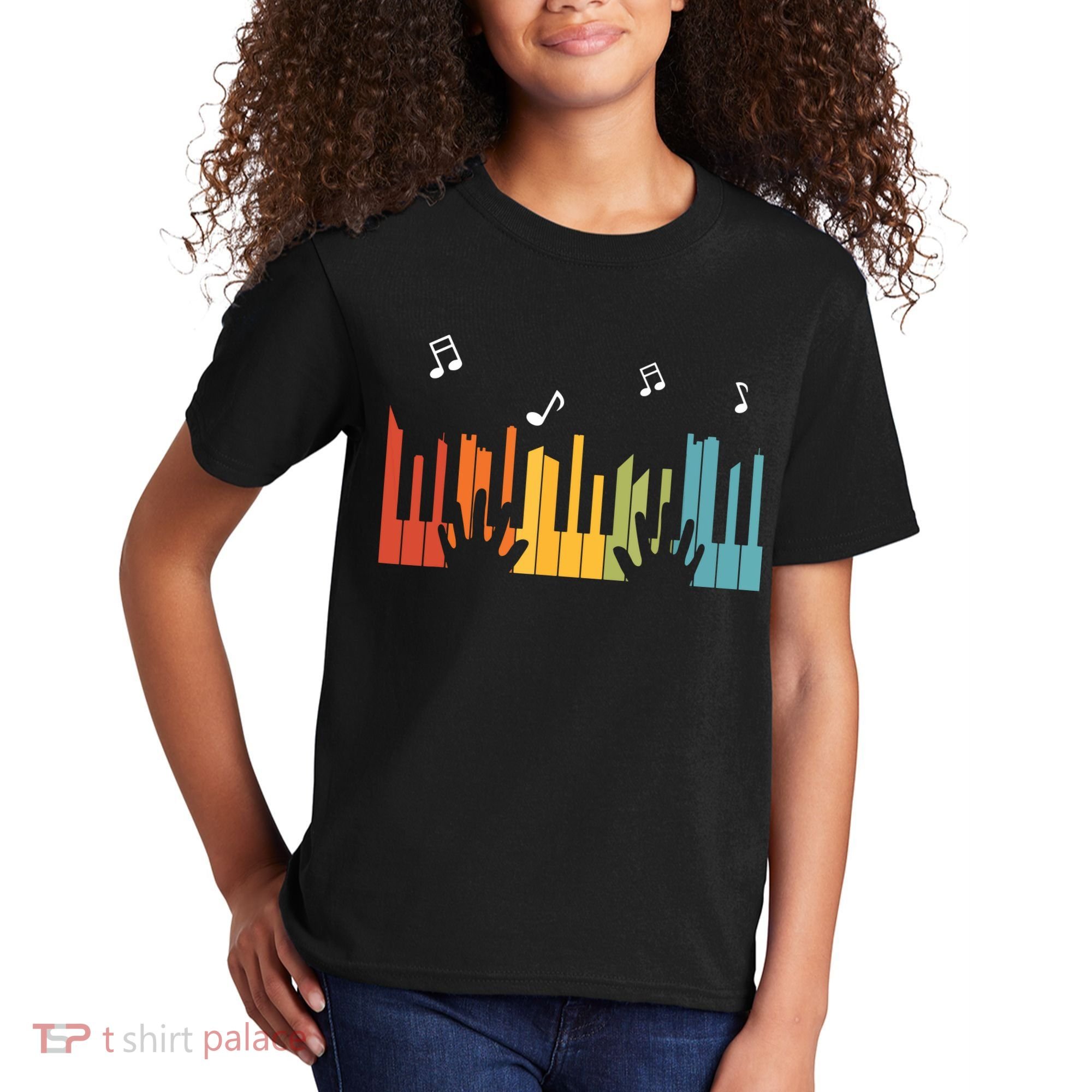 Keyboard Piano Player Gift Piano Kids T-Shirt