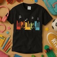 Keyboard Piano Player Gift Piano Kids T-Shirt thumb 3