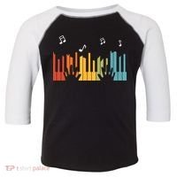 Keyboard Piano Player Gift Piano Toddler Fine Jersey T-Shirt thumb 0