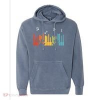 Keyboard Piano Player Gift Piano Comfort Colors Garment-Dyed Hooded Sweatshirt thumb 0