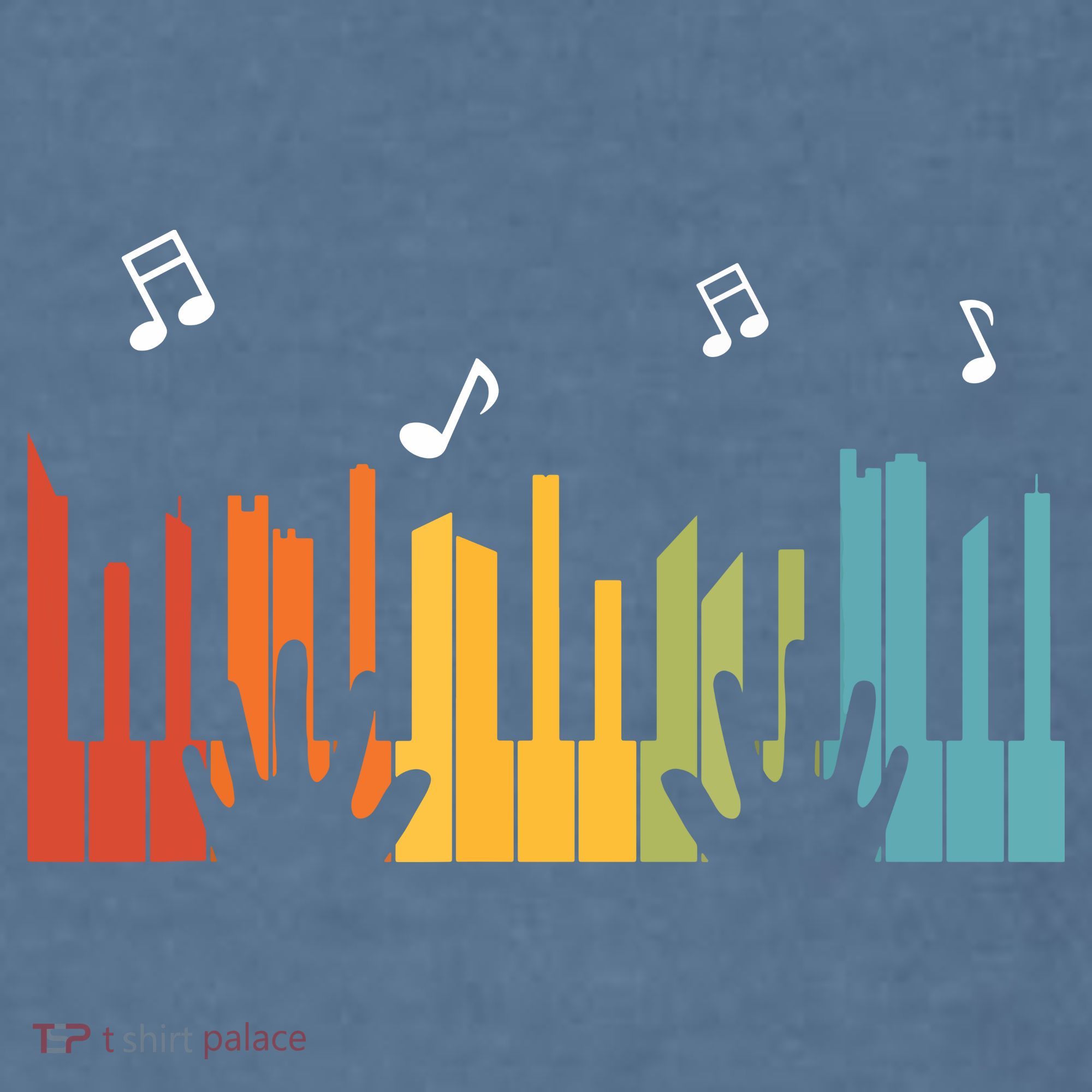 Keyboard Piano Player Gift Piano Comfort Colors Garment-Dyed Hooded Sweatshirt