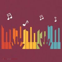 Keyboard Piano Player Gift Piano 16oz Travel Tumbler thumb 2