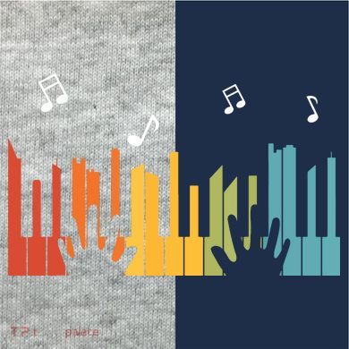 Keyboard Piano Player Gift Piano Kids Colorblock Raglan Jersey