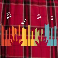Keyboard Piano Player Gift Piano Women's Flannel Plaid Pajama Pants thumb 2