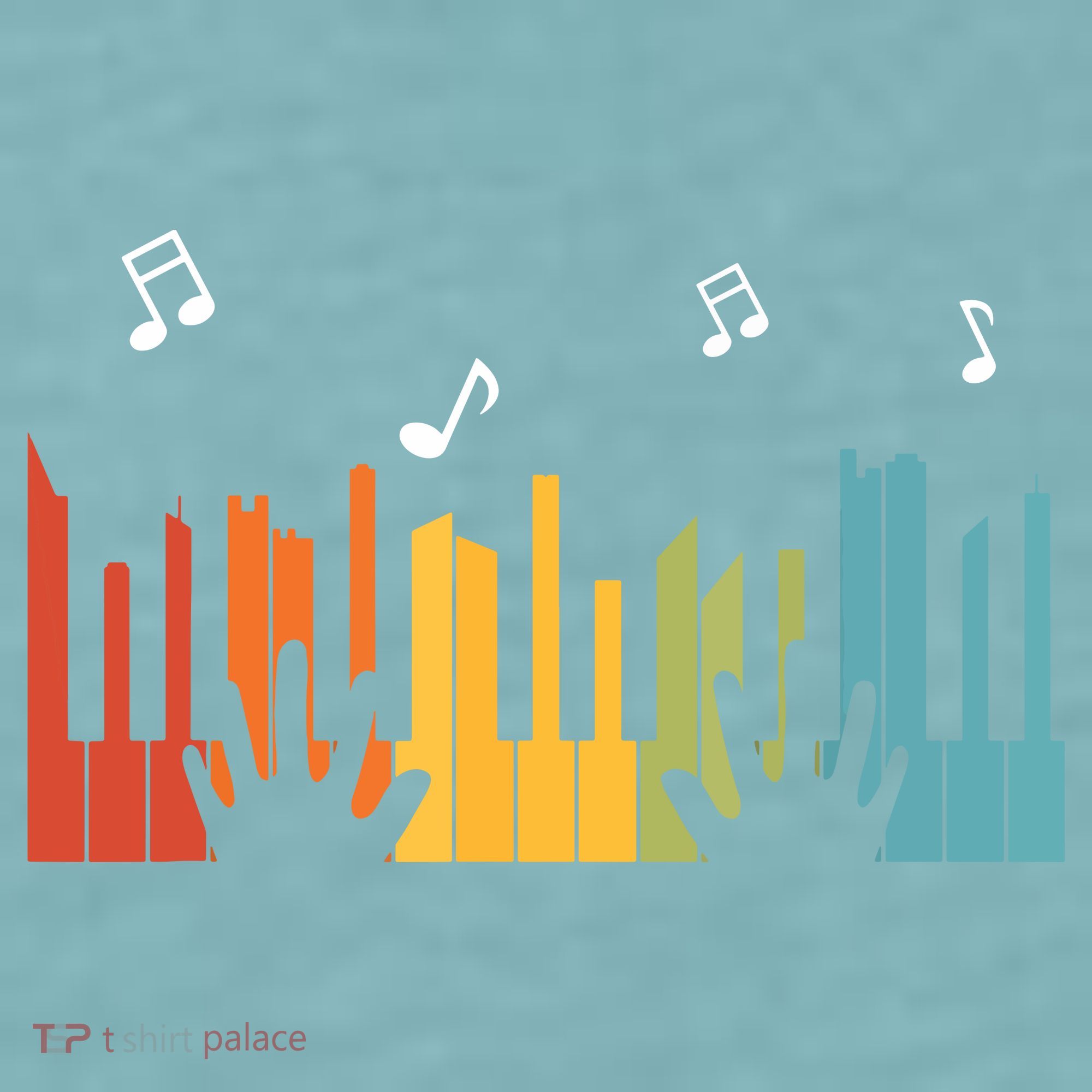Keyboard Piano Player Gift Piano Sueded Cloud Jersey T-Shirt