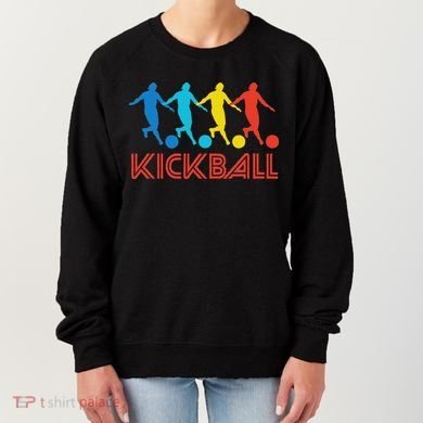 Kickball Player Retro Pop Art Kickball Graphic Women's Sweatshirt