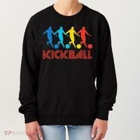 Kickball Player Retro Pop Art Kickball Graphic Women's Sweatshirt thumb 0