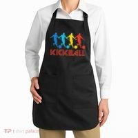 Kickball Player Retro Pop Art Kickball Graphic Apron thumb 2