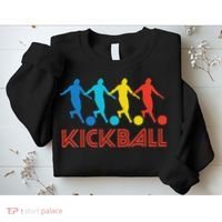 Kickball Player Retro Pop Art Kickball Graphic Sweatshirt thumb 2