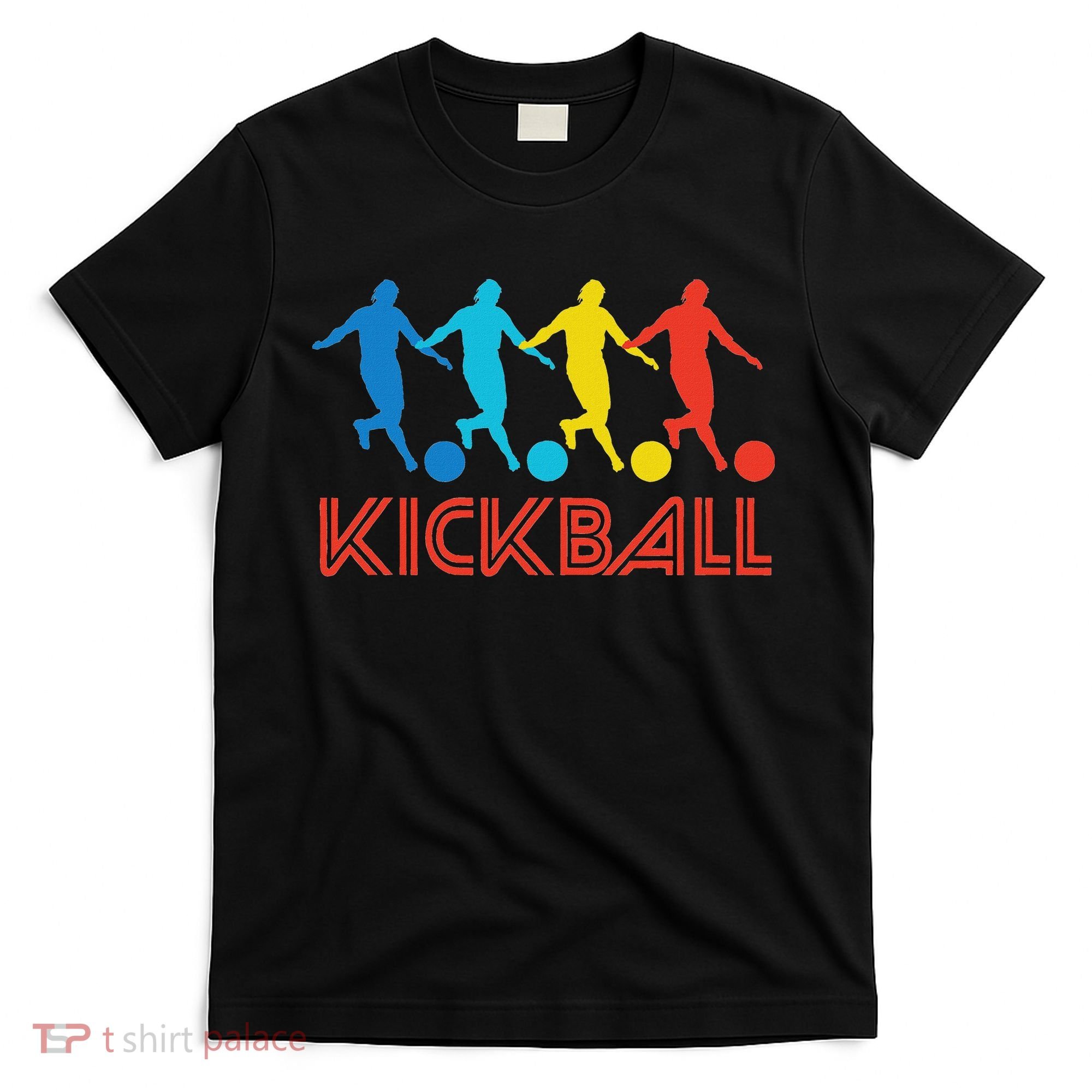 Kickball Player Retro Pop Art Kickball Graphic T-Shirt