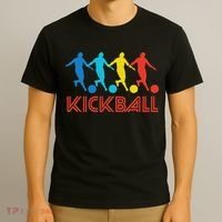 Kickball Player Retro Pop Art Kickball Graphic T-Shirt thumb 3
