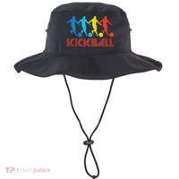 Kickball Player Retro Pop Art Kickball Graphic Bucket Hat thumb 0