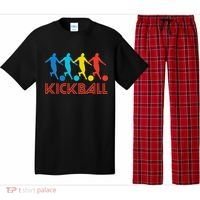 Kickball Player Retro Pop Art Kickball Graphic Pajama Set thumb 0