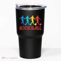 Kickball Player Retro Pop Art Kickball Graphic Tumbler thumb 0