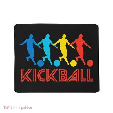 Kickball Player Retro Pop Art Kickball Graphic Mousepad